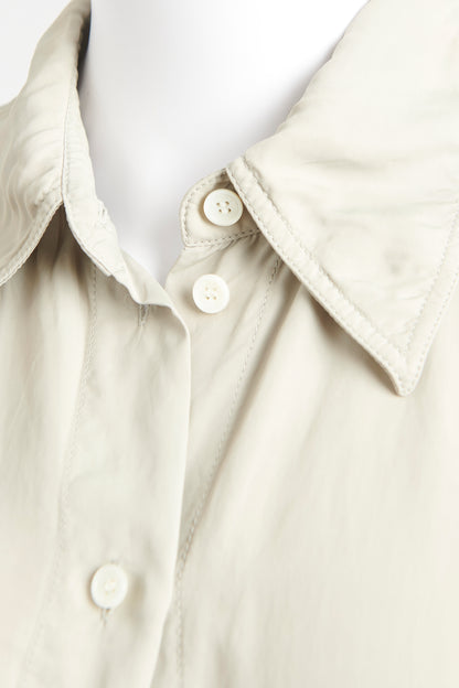 Grey Viscose Blend Preowned Button Up Shirt