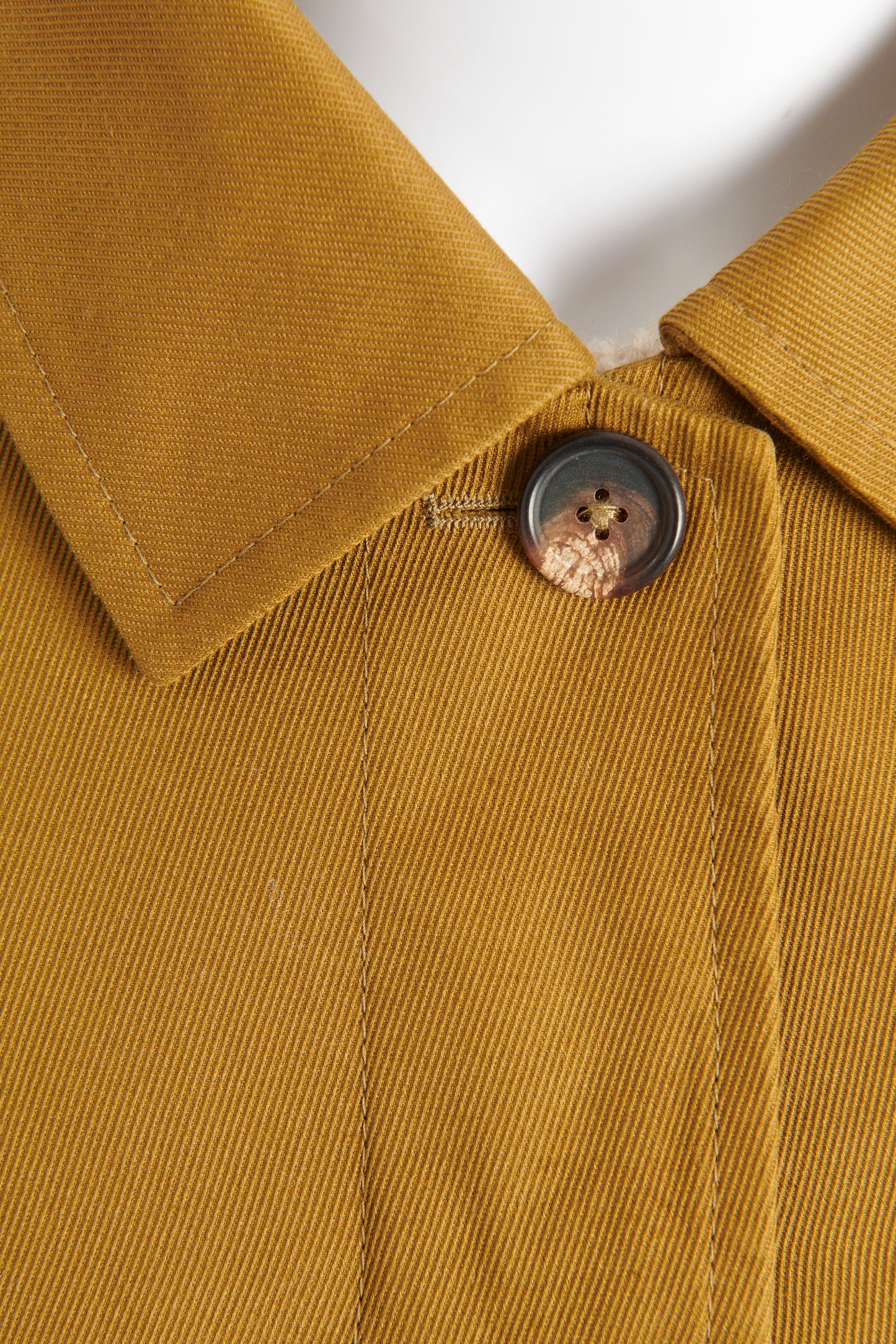 Khaki Cotton Twill Preowned Button Up Jacket