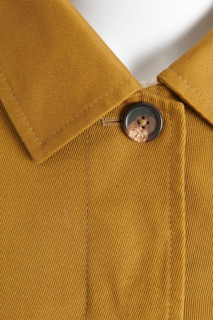 Khaki Cotton Twill Preowned Button Up Jacket