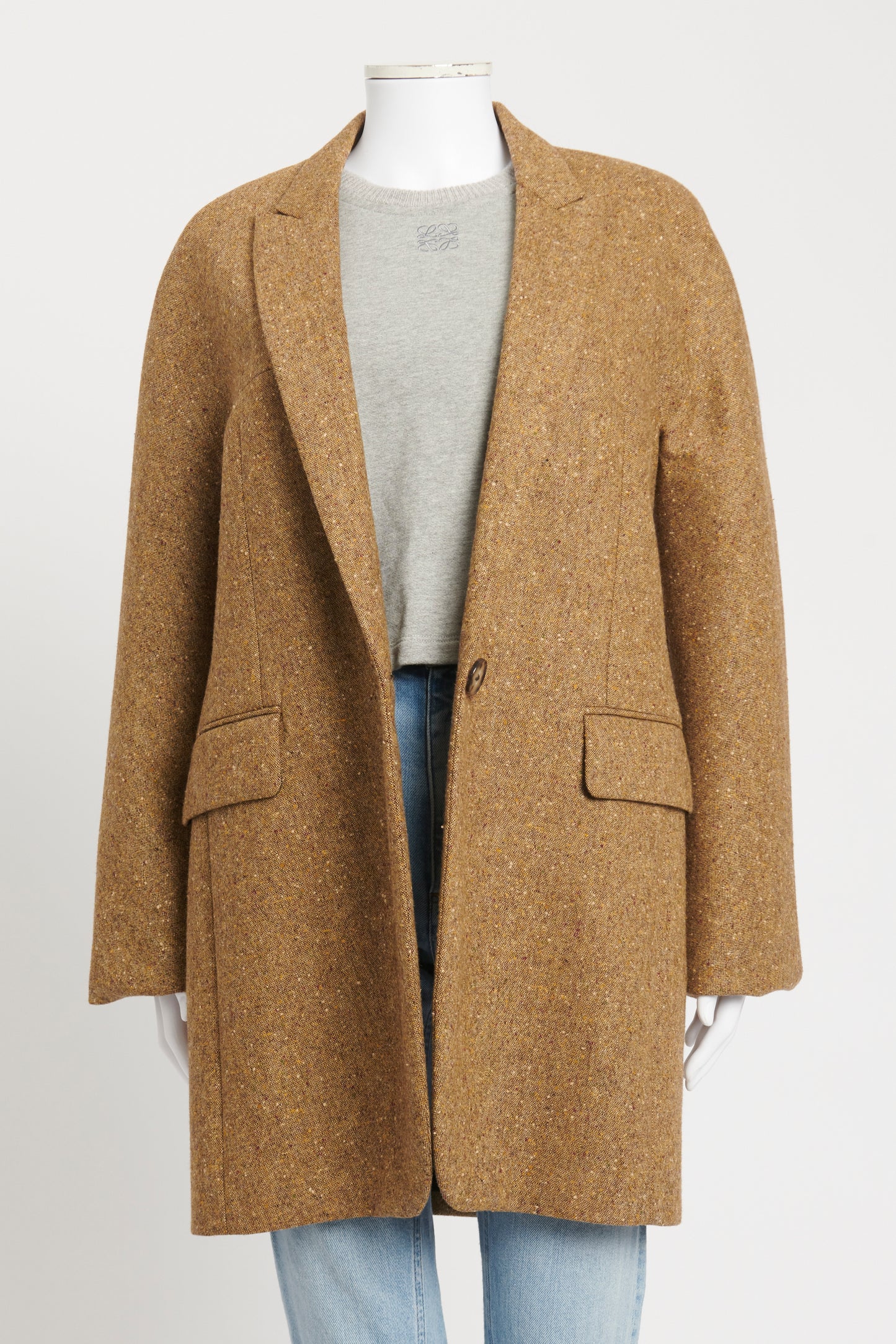 Brown Tweed Preowned Blazer