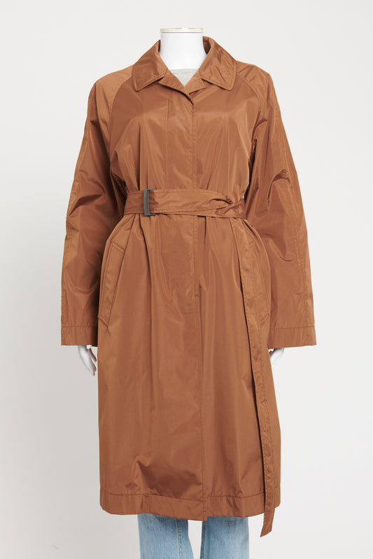 Brown Belted Preowned Trench Coat