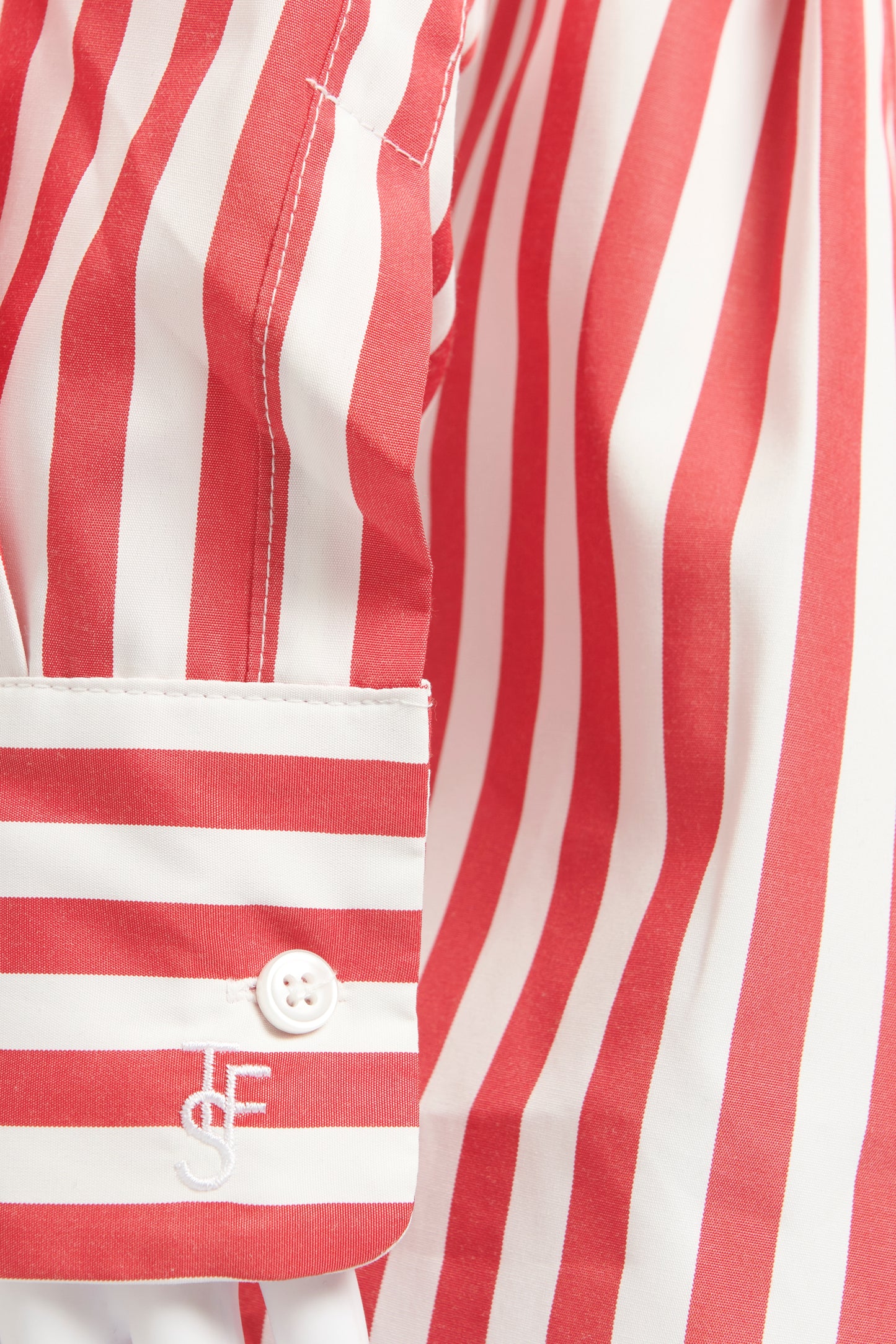 Candy Striped Polyester Lui Oversized Shirt