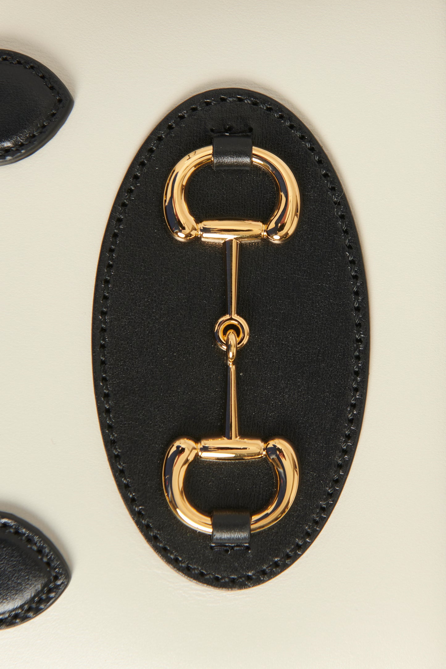 Black Bi-colour Leather Preowned Horsebit 1955 Mini Tophandle Bag