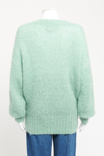 Estelle Green Mohair Preowned Sweater