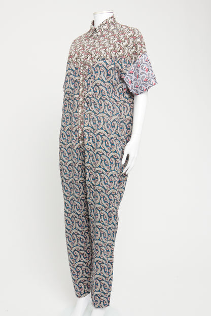 Multicoloured Cotton Preowned Paisley Jumpsuit