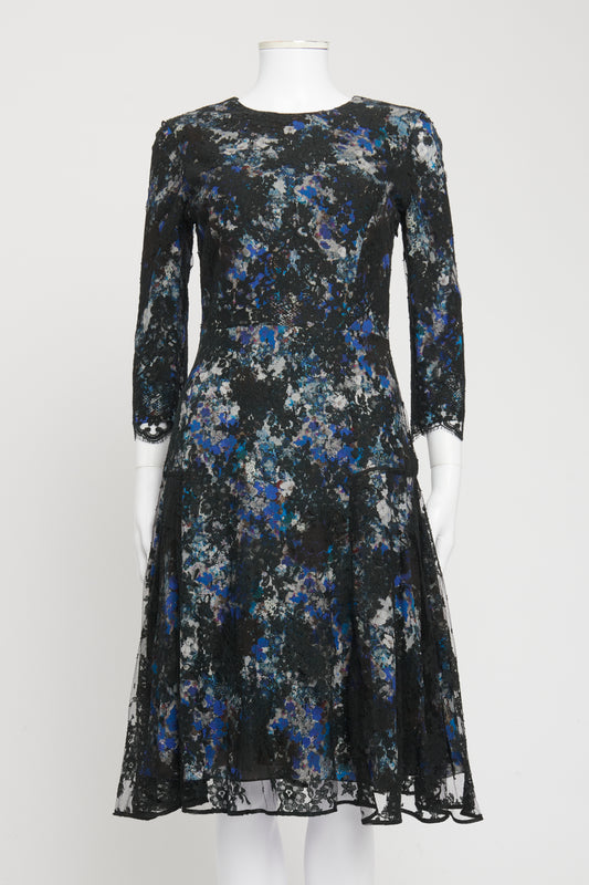Black Lily Pelham Floral Preowned Dress
