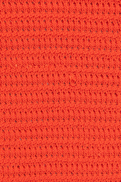 2021 Red Crochet Knitted Preowned Mini Skirt