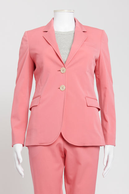 Pink 2015 Wool Preowned Suit