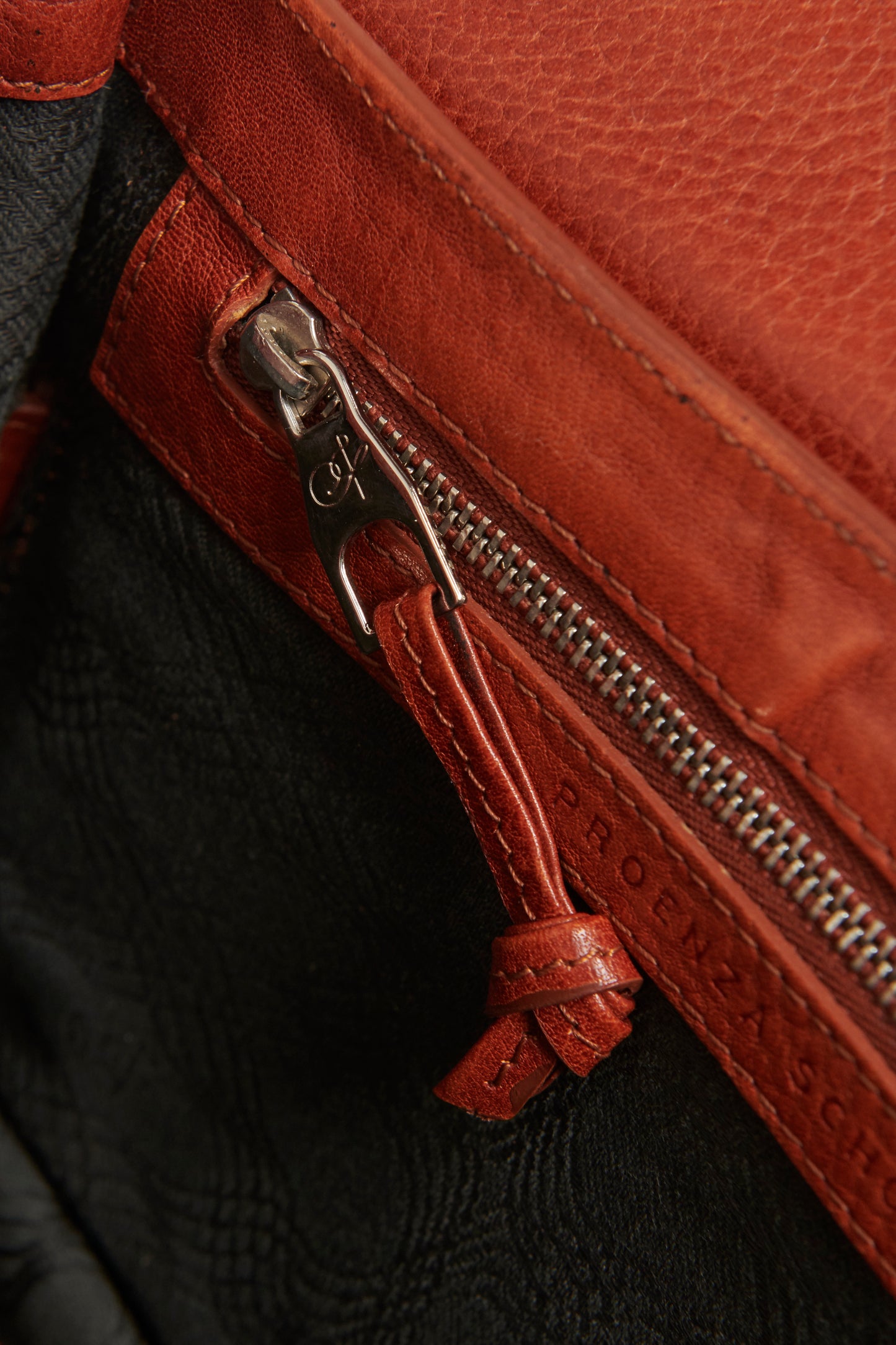 Tan Brown Hava Leather Preowned Crossbody Bag