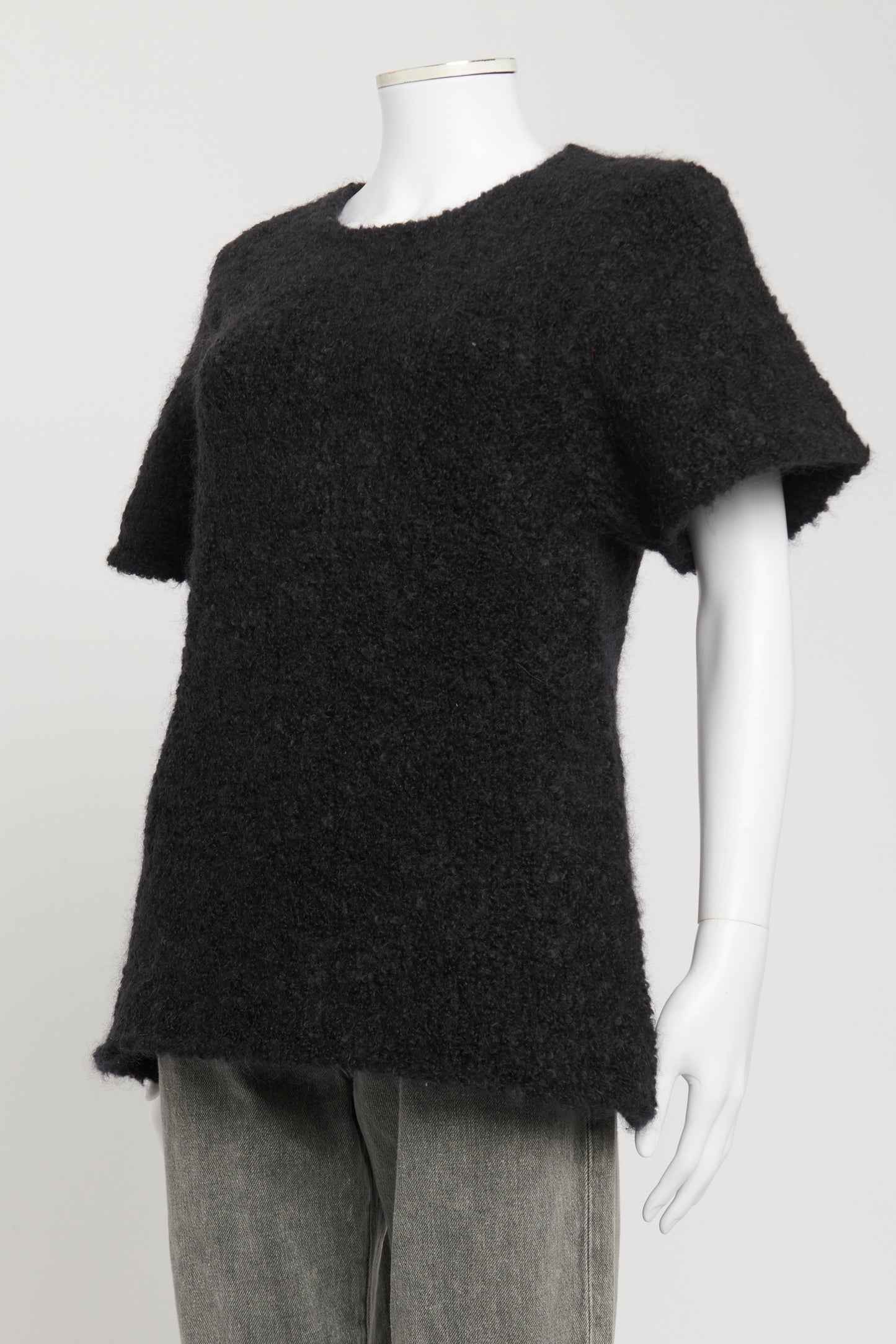Black Merino Wool Preowned Espera Knitted Top