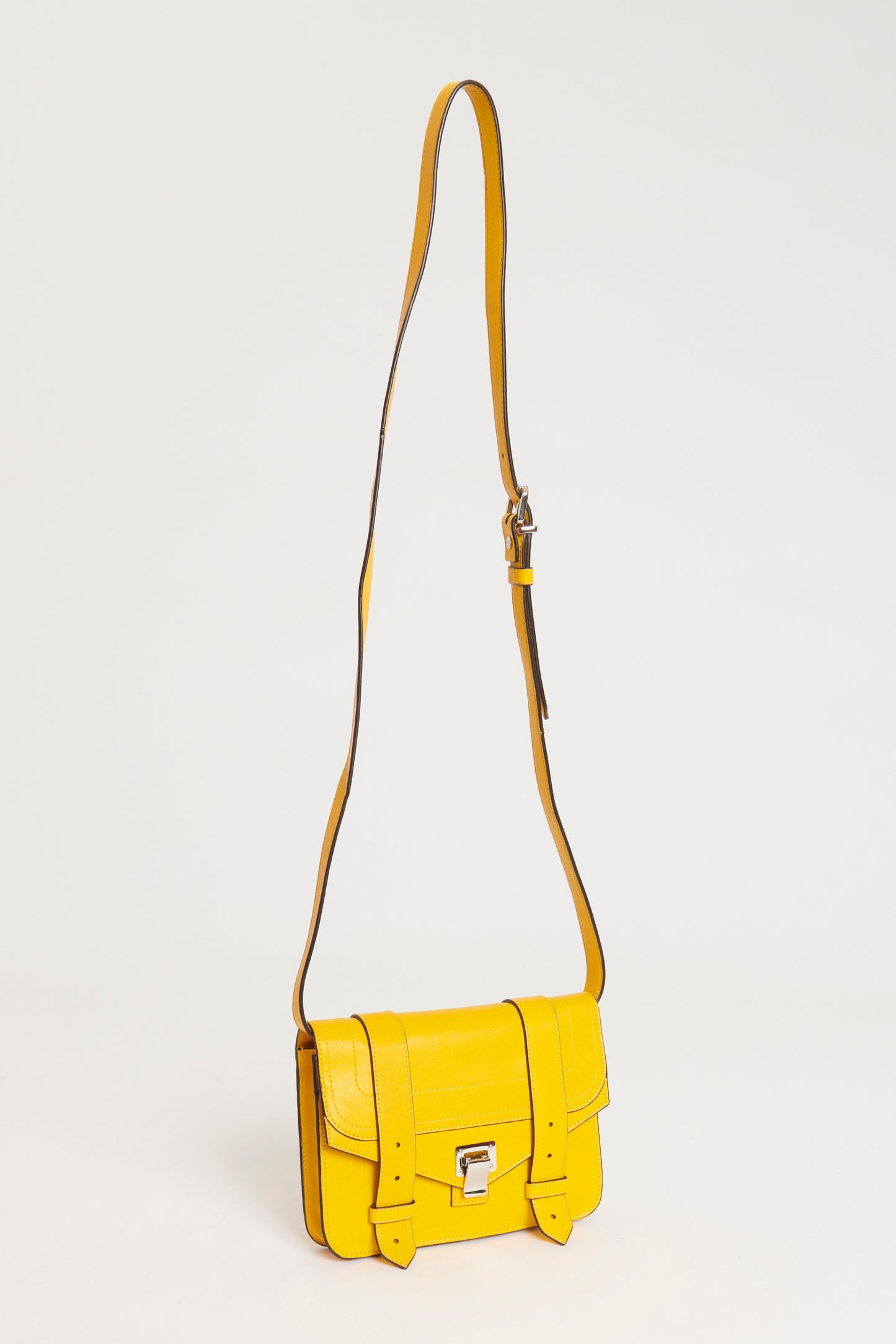 Yellow Leather Preowned Mini PS1 Crossbody Bag