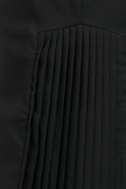 1997 Black Wool Blend Preowned Knee Length Dress