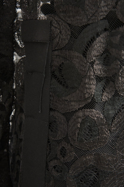 2015 Black Lace Preowned Semi-Sheer Jacket