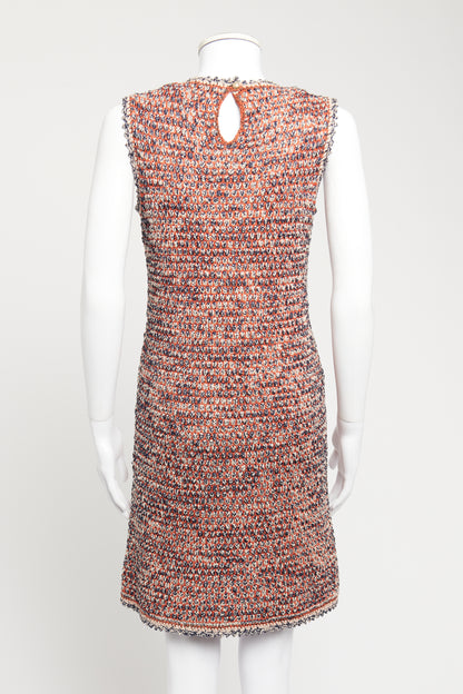2011 Red Viscose Blend Preowned CC Knitted Shift Dress
