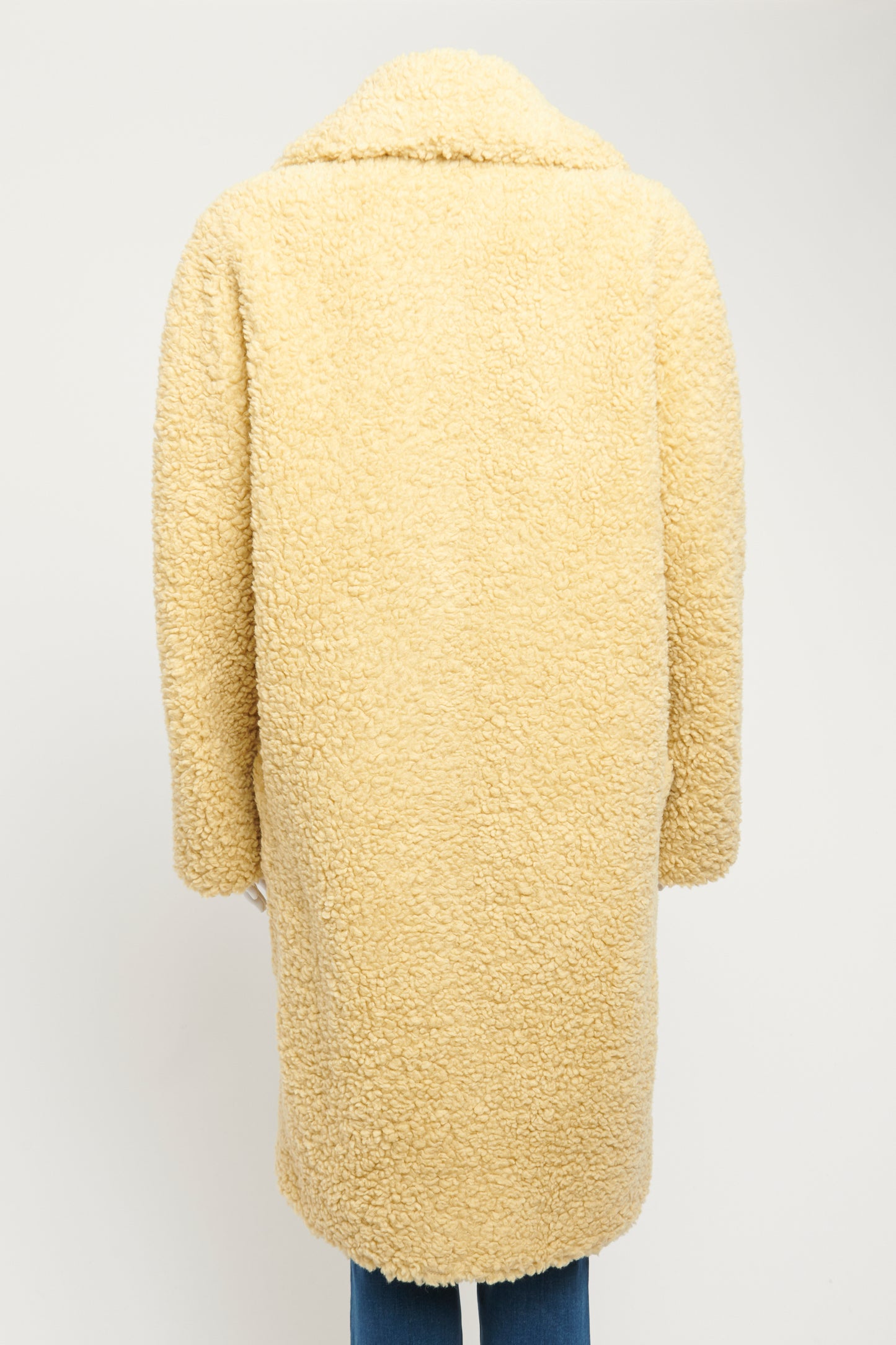 Beige Wool Lillingstone Preowned Teddy Coat