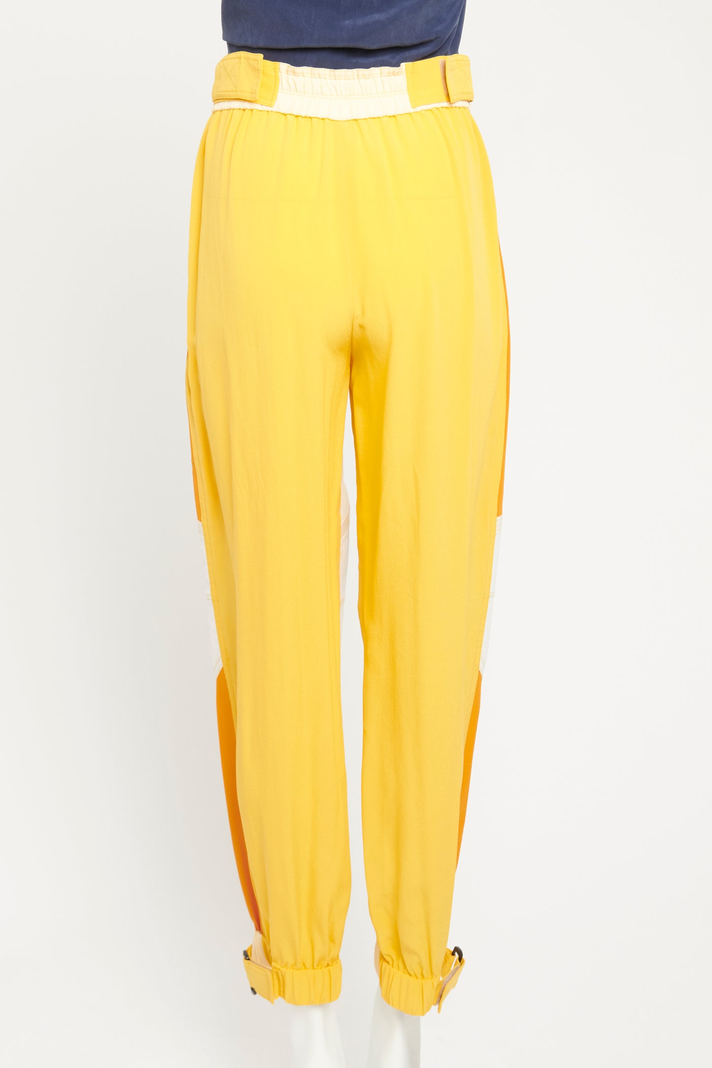 Lacey Yellow Silk Preowned Track Pants