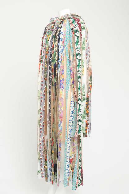 2021 Multicoloured Silk Preowned Limited Edition Zero Waste Gabriella Maxi Dress