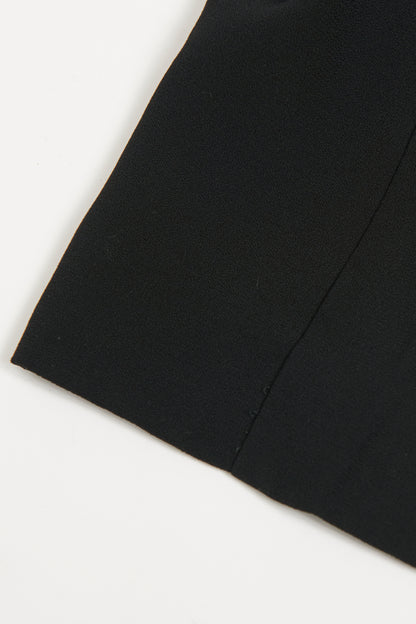 Black Asymmetric Zip Preowned Jumpsuit