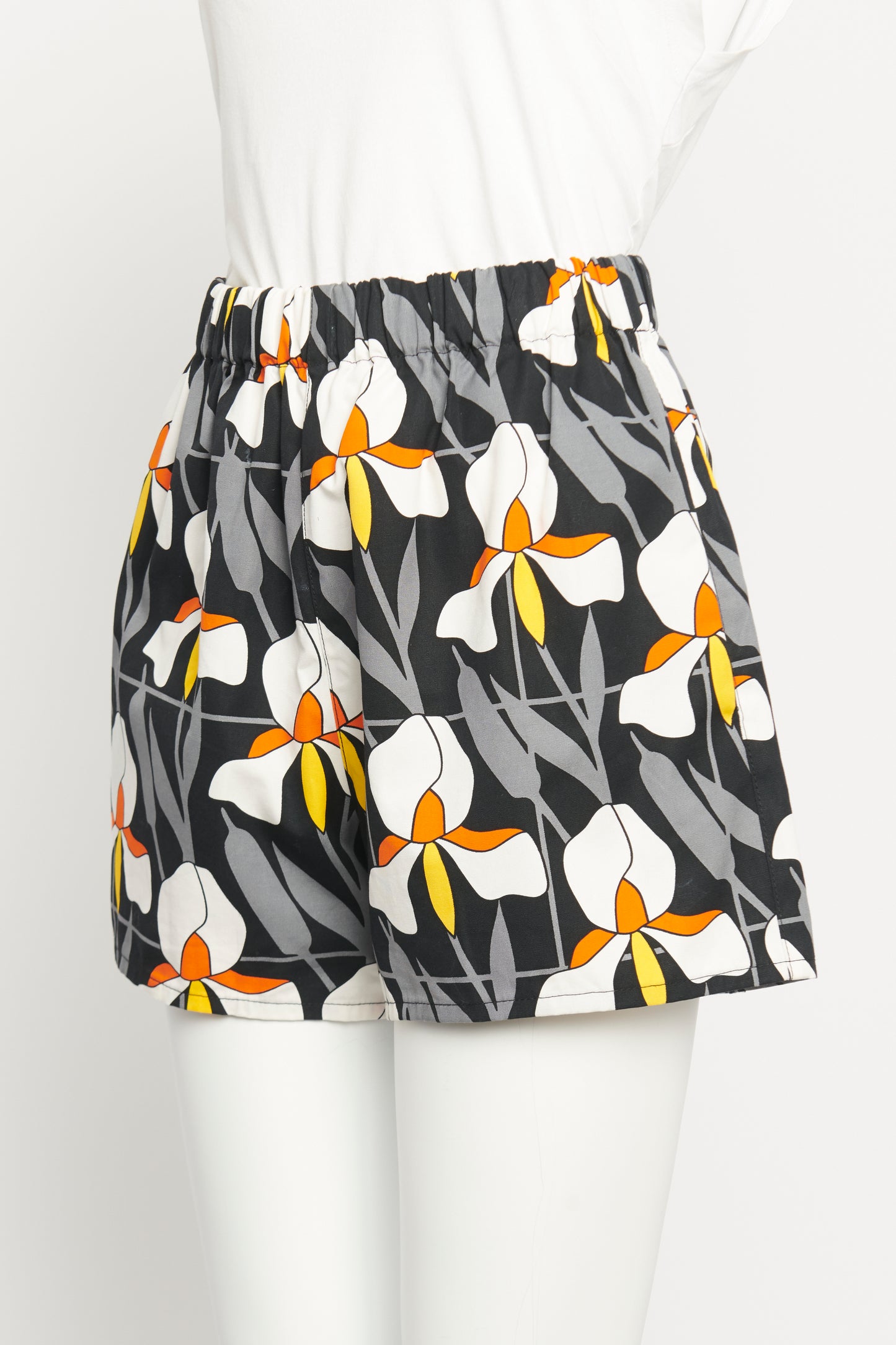 2020 Orchid Print Cotton Preowned Shorts