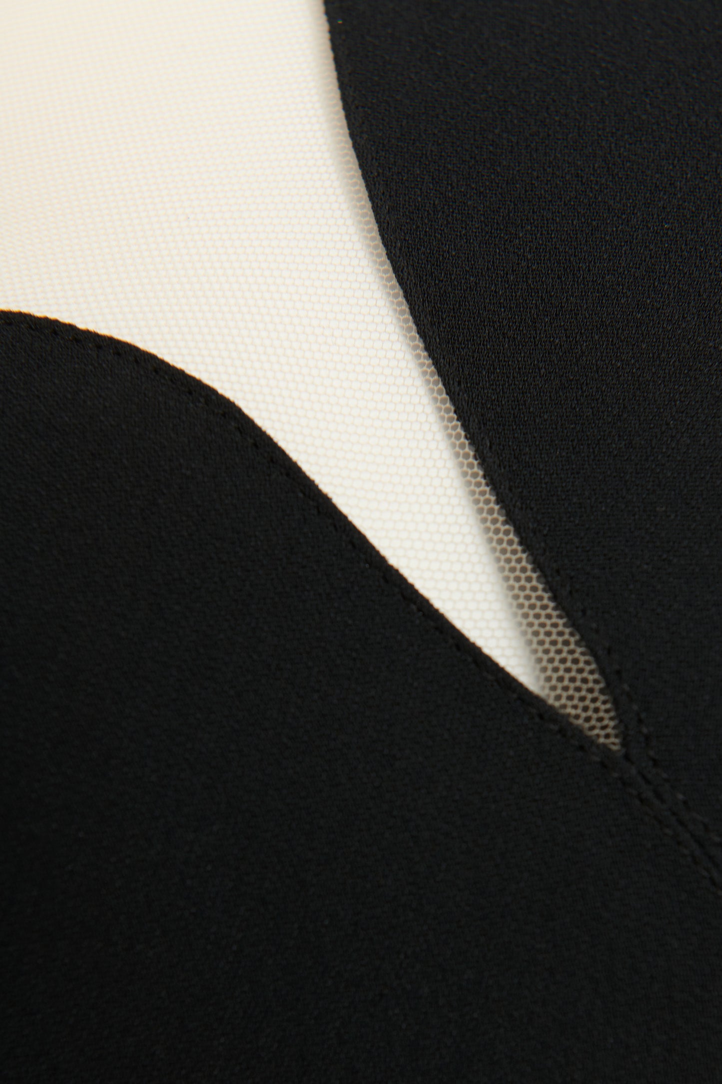 Black Rayon Blend Preowned Mesh Cut Out Midi Dress