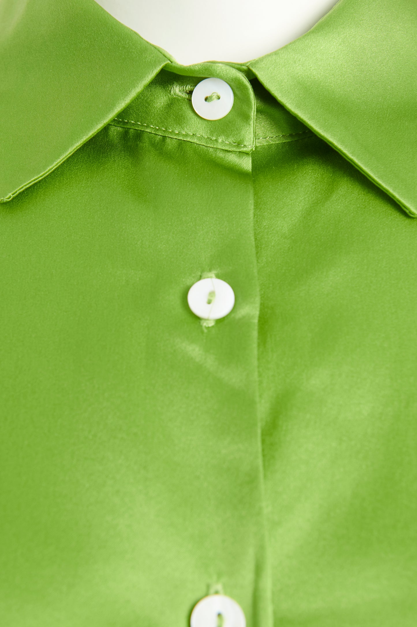 Apple Green Silk Preowned Bias Maxi Dress