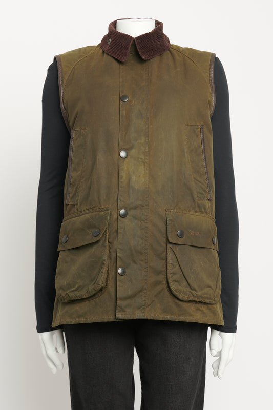 Barbour Re-Loved X Gucci Continuum Khaki Green Preowned Beadale Recycled