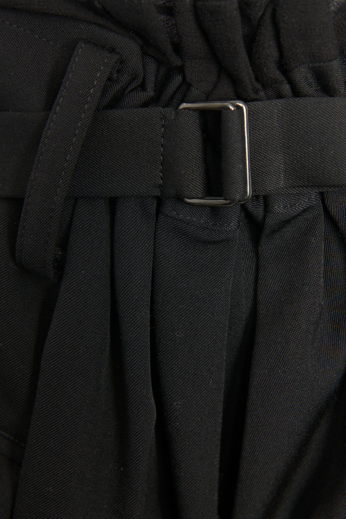 Black Wool Wide Leg Preowned Trousers