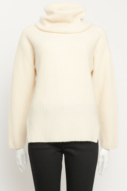 Cream Cashmere High Neck Preowned Jumper