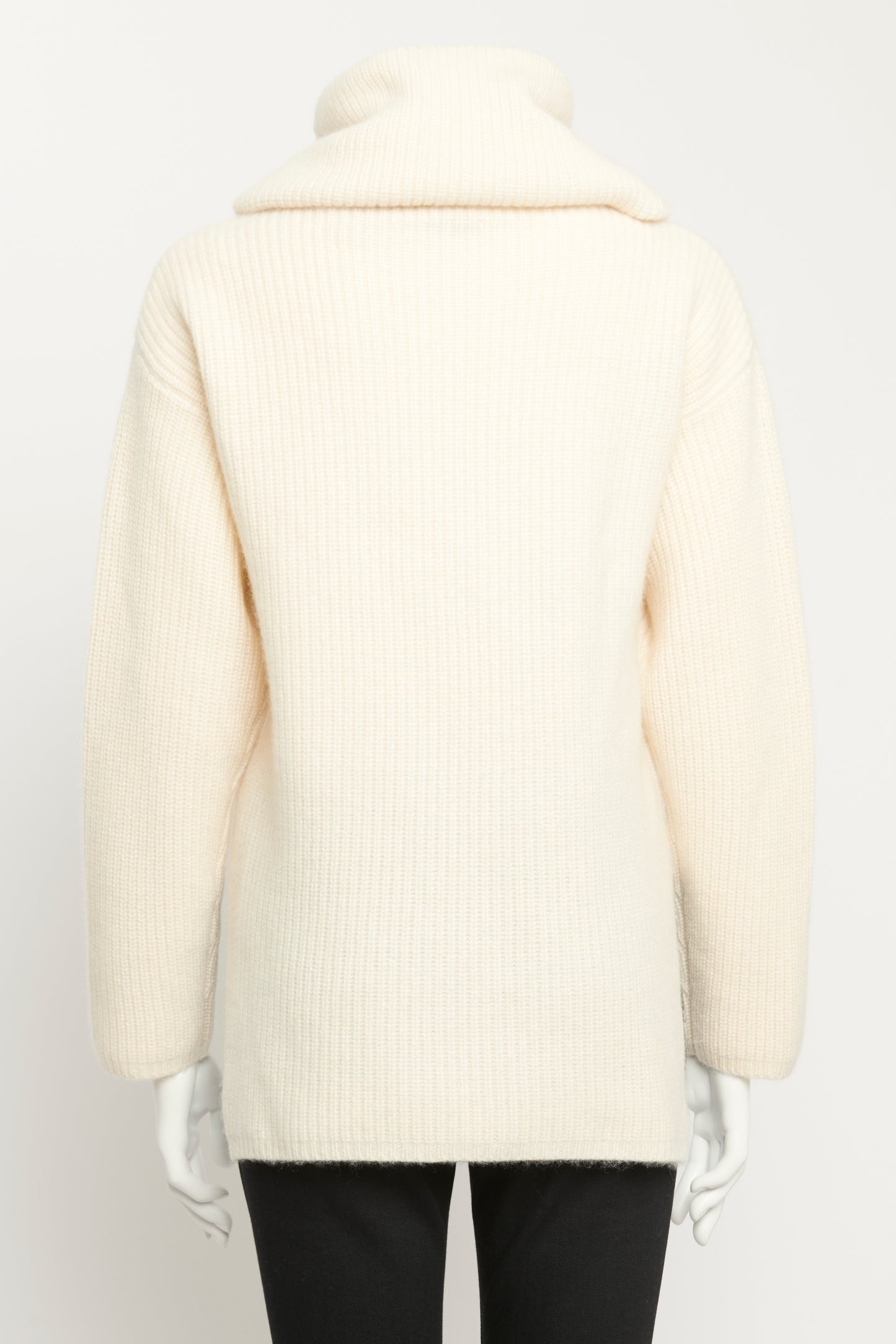 Cream Cashmere High Neck Preowned Jumper