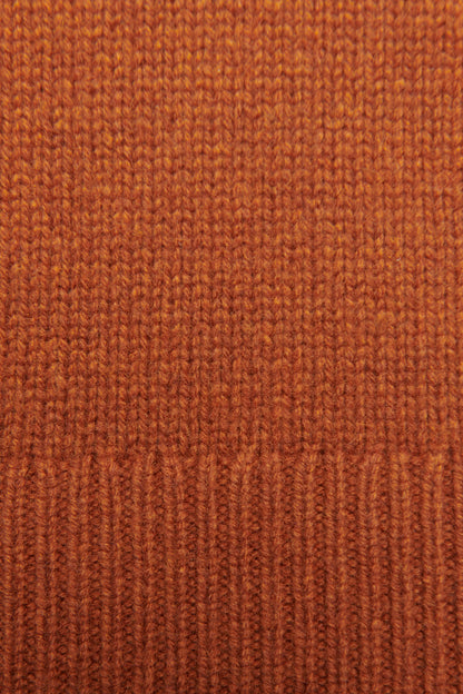 Rust Cashmere Roll Neck Preowned Jumper