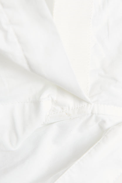2021 White Cotton Preowned Chemise Capri Cropped Shirt