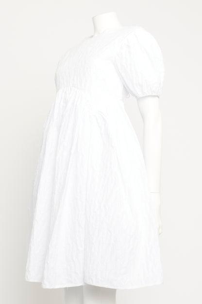 2021 White Cotton & Poly Blend Preowned Beatrice Dress