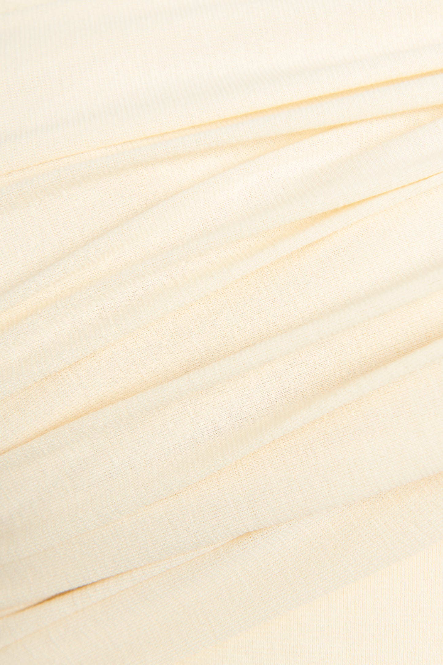 Cream Cotton Blend Preowned Lili Gathered Bodysuit