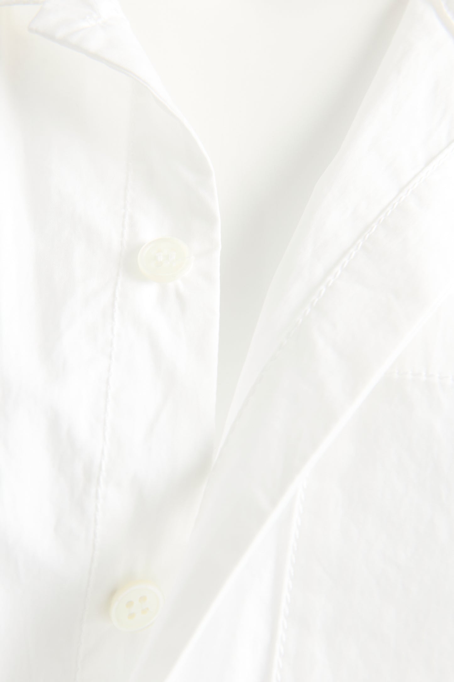 White Cotton Preowned Le Splash Cropped Shirt