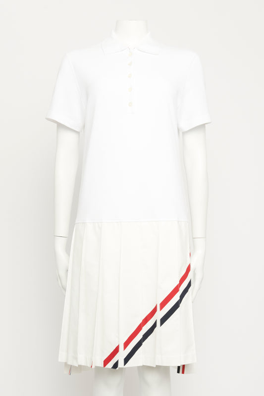 White Asymmetric Preowned Tennis Dress