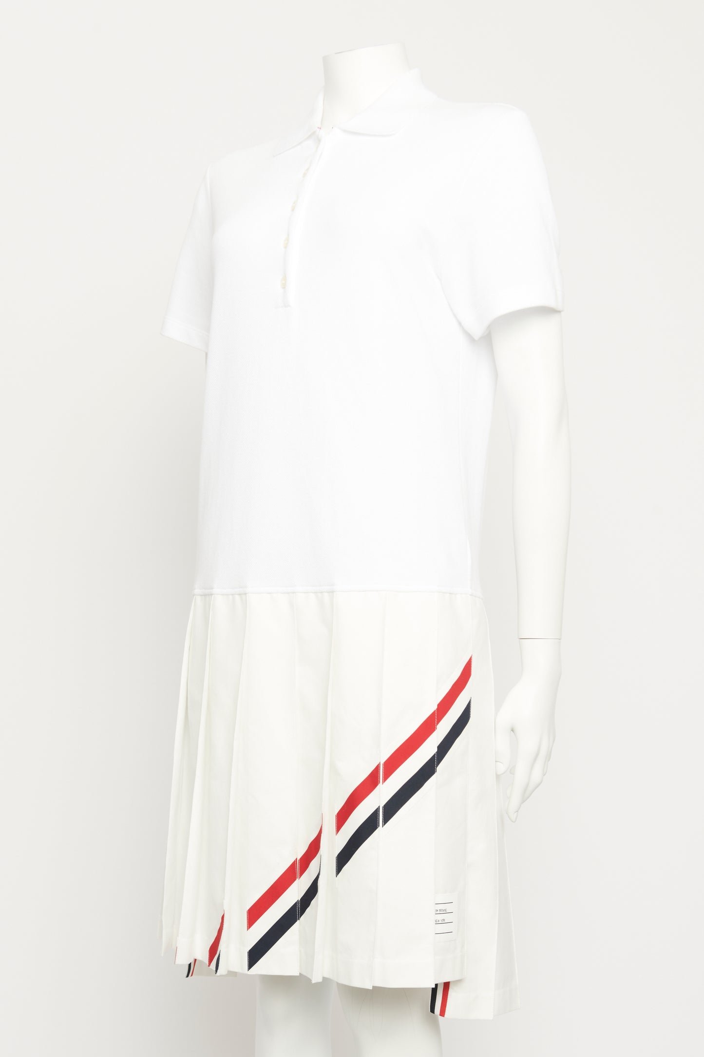 White Asymmetric Preowned Tennis Dress