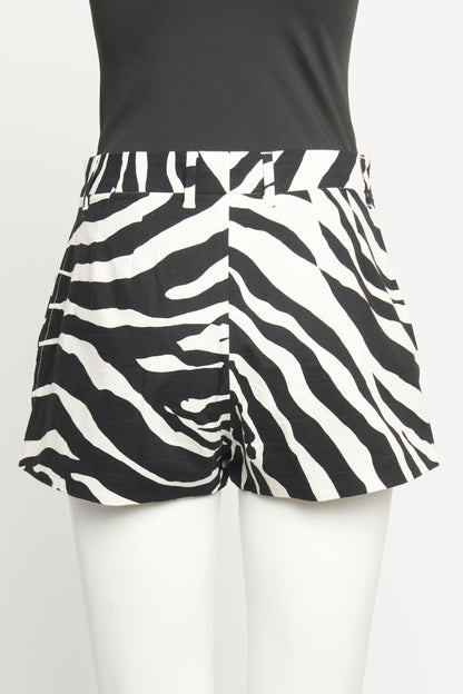 Animal Print Preowned Mini Shorts