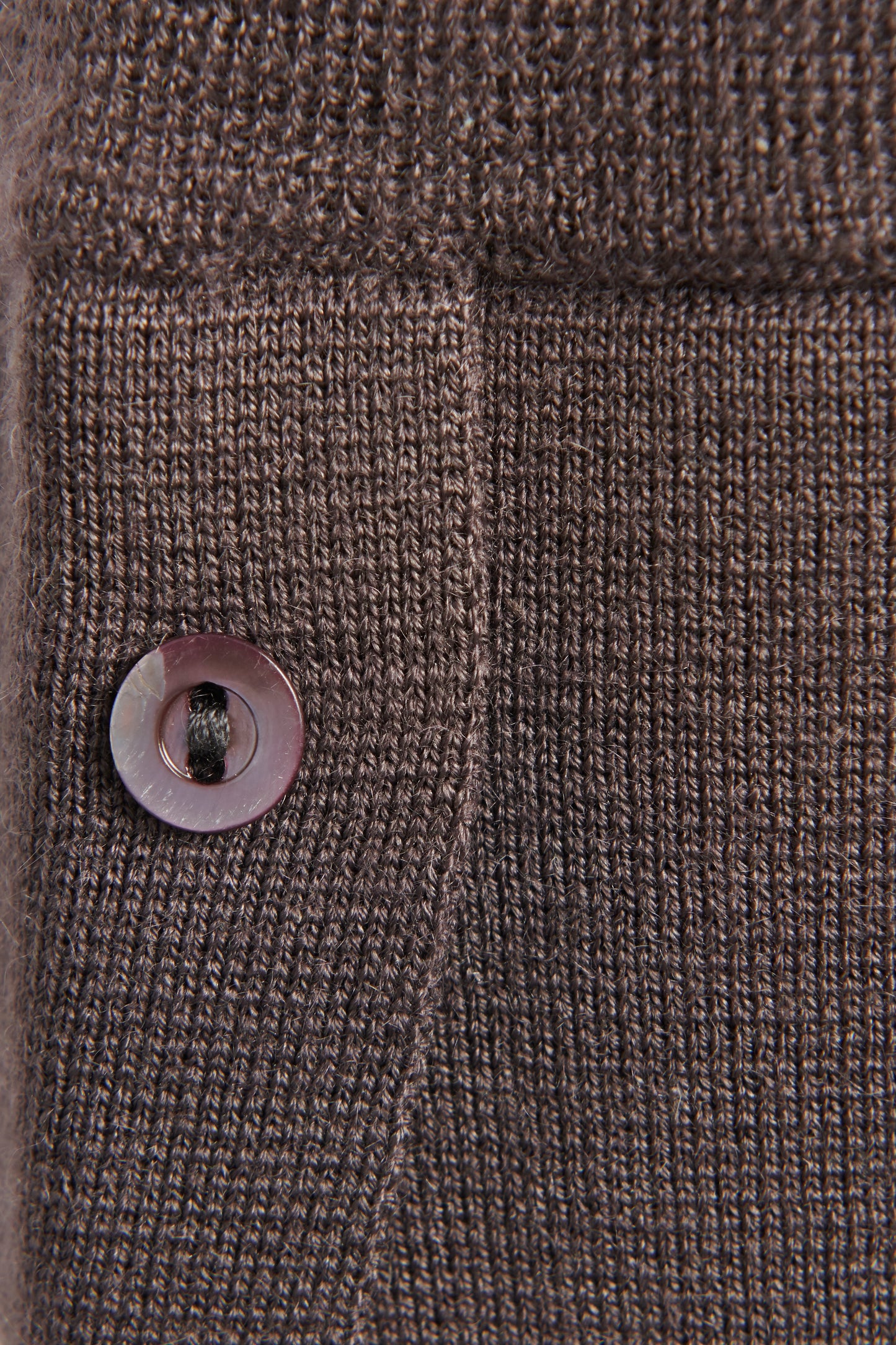 Brown Cashmere Polo Preowned Top