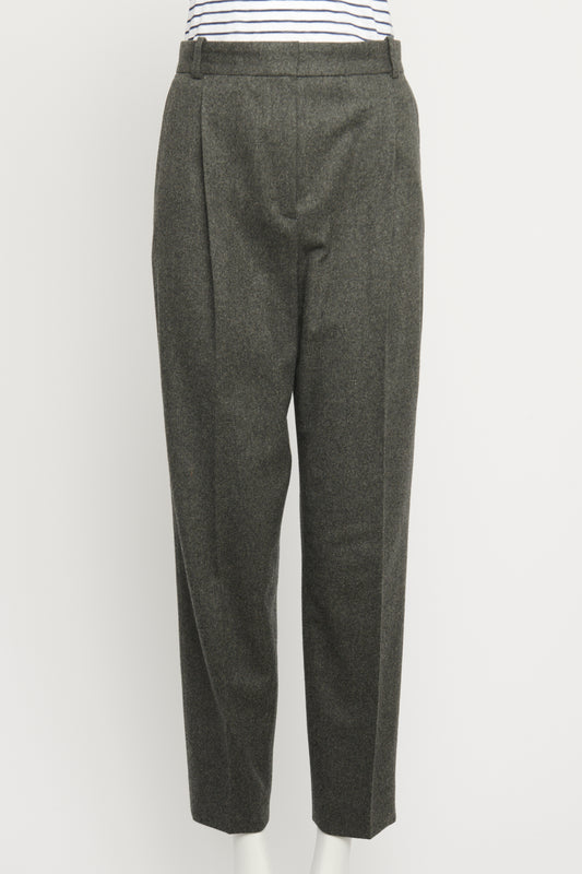 Charcoal Grey Wool Preowned Trousers