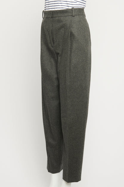 Charcoal Grey Wool Preowned Trousers