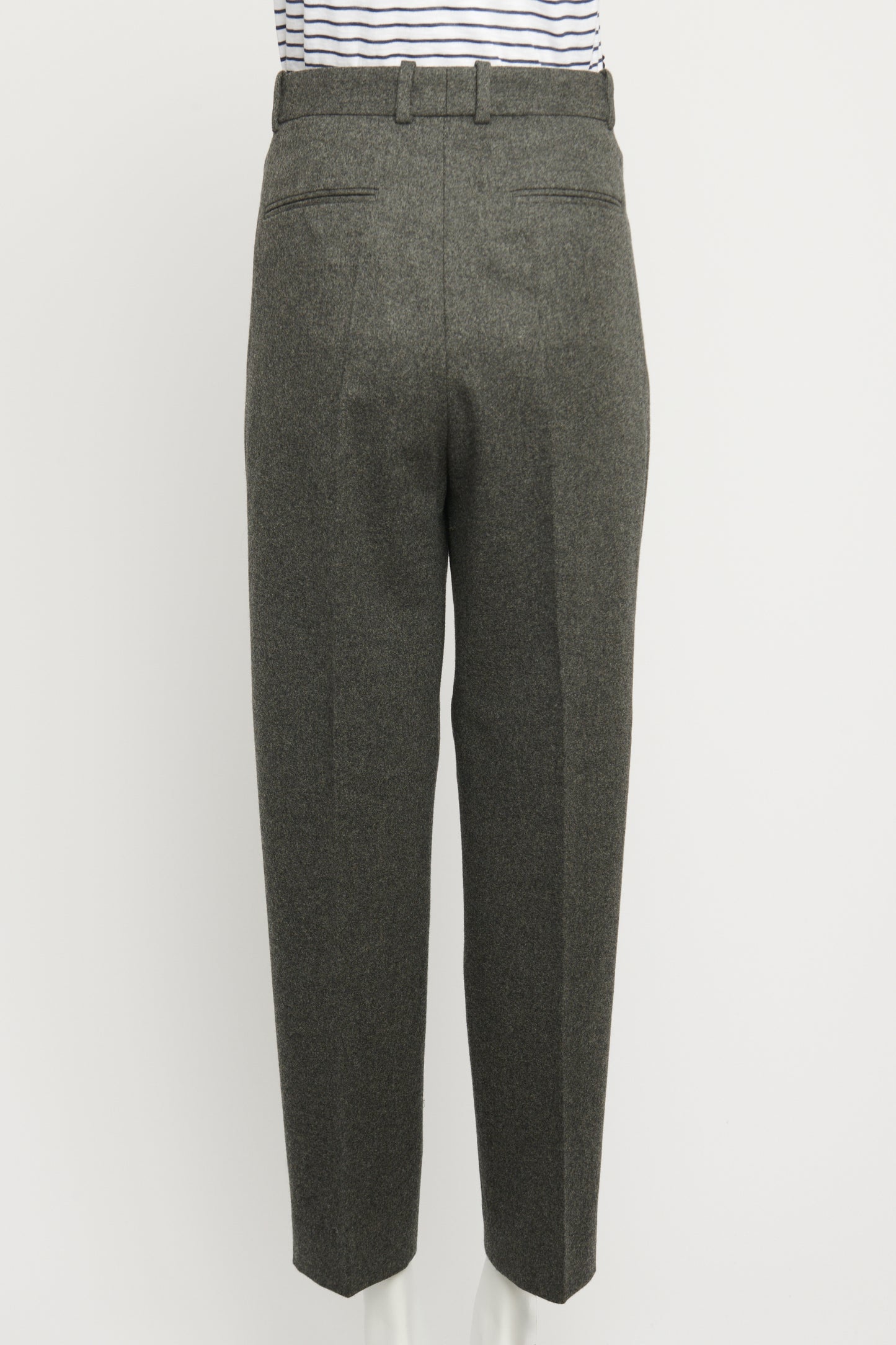 Charcoal Grey Wool Preowned Trousers