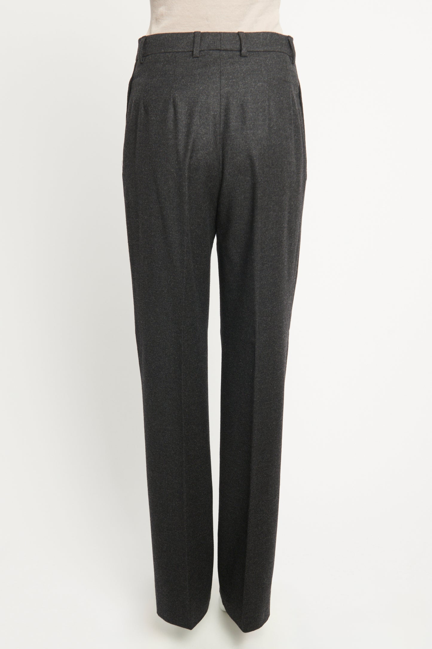 Charcoal Wool Preowned Trousers