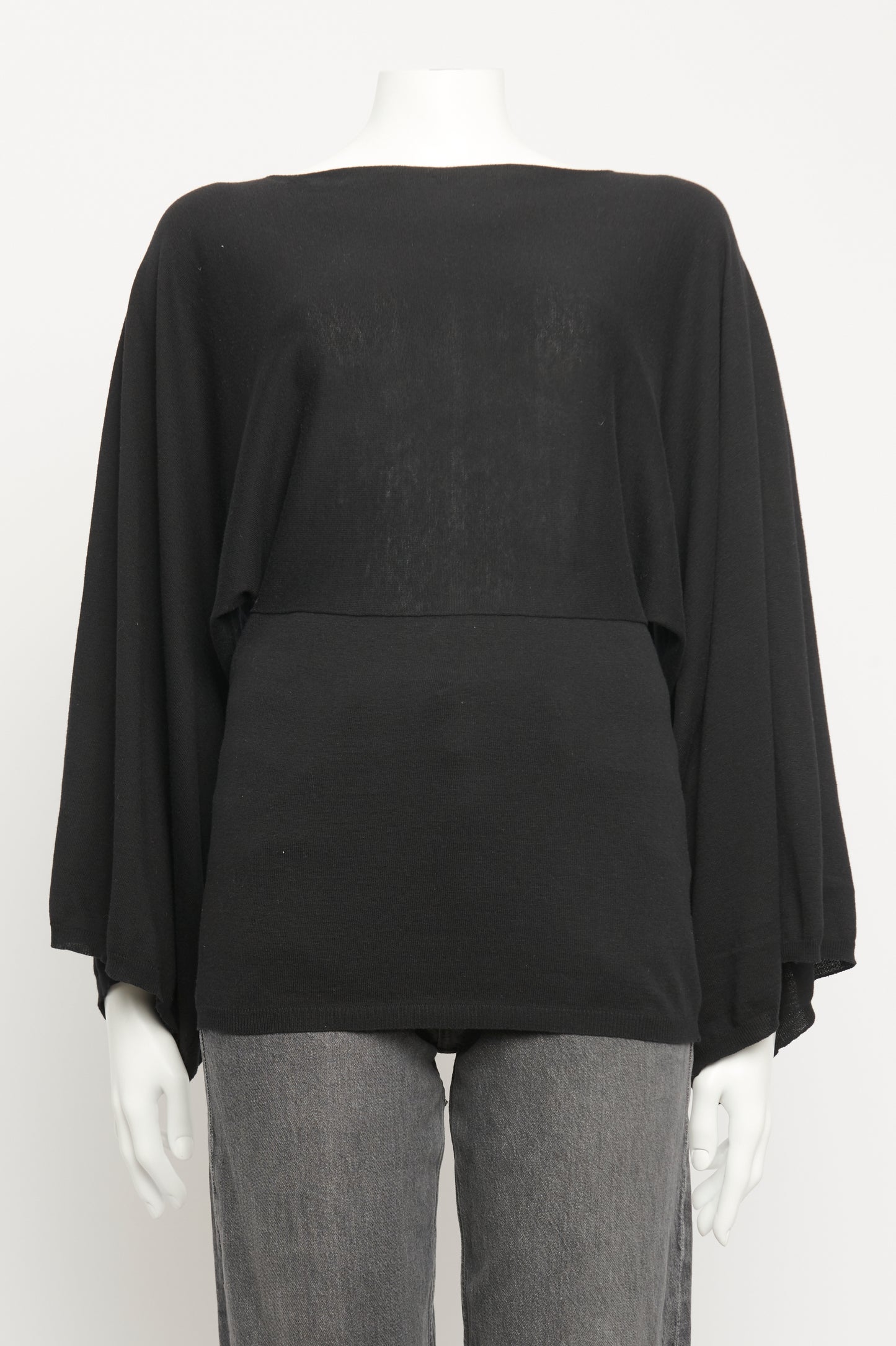 Black Wide Sleeve Preowned Top