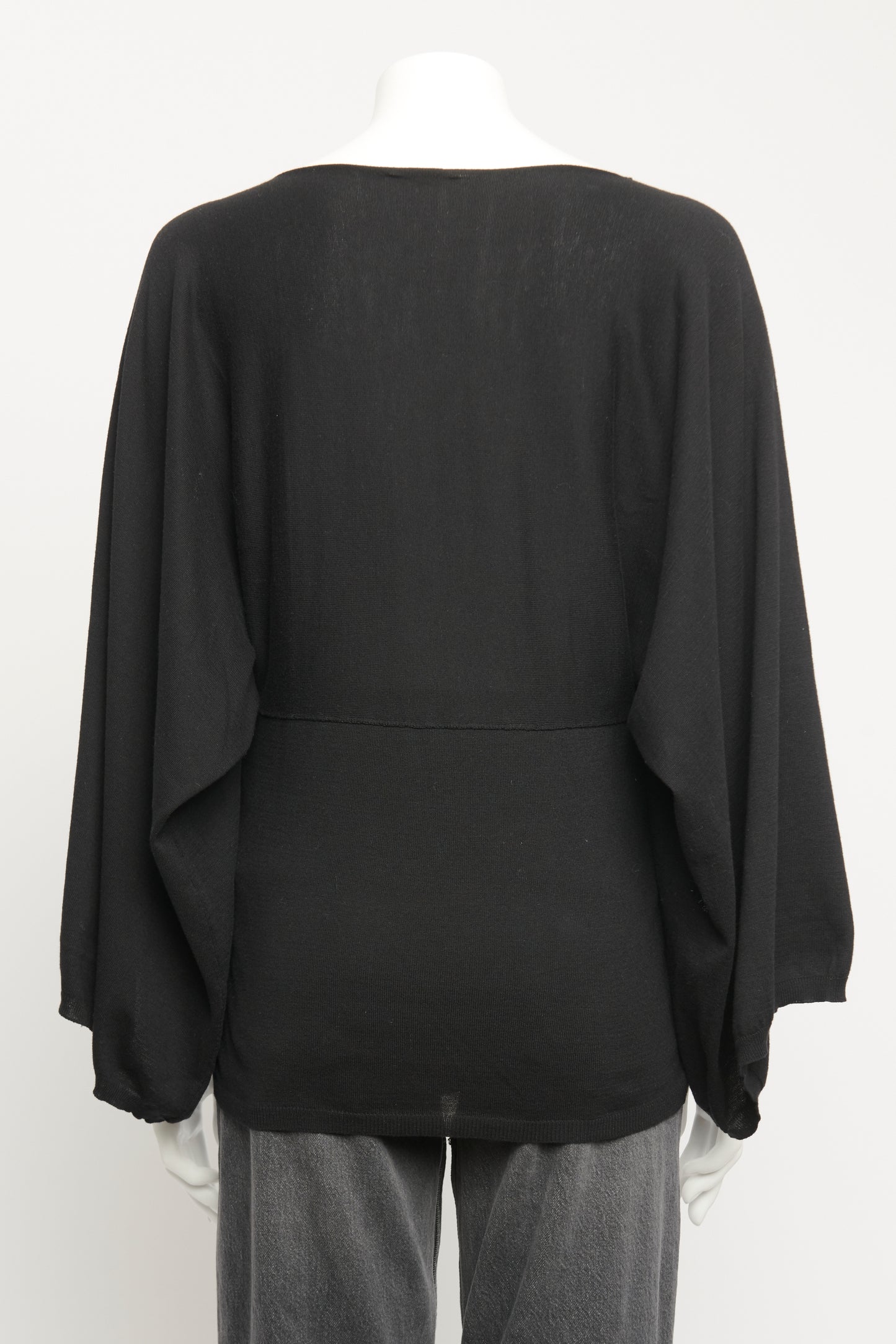 Black Wide Sleeve Preowned Top