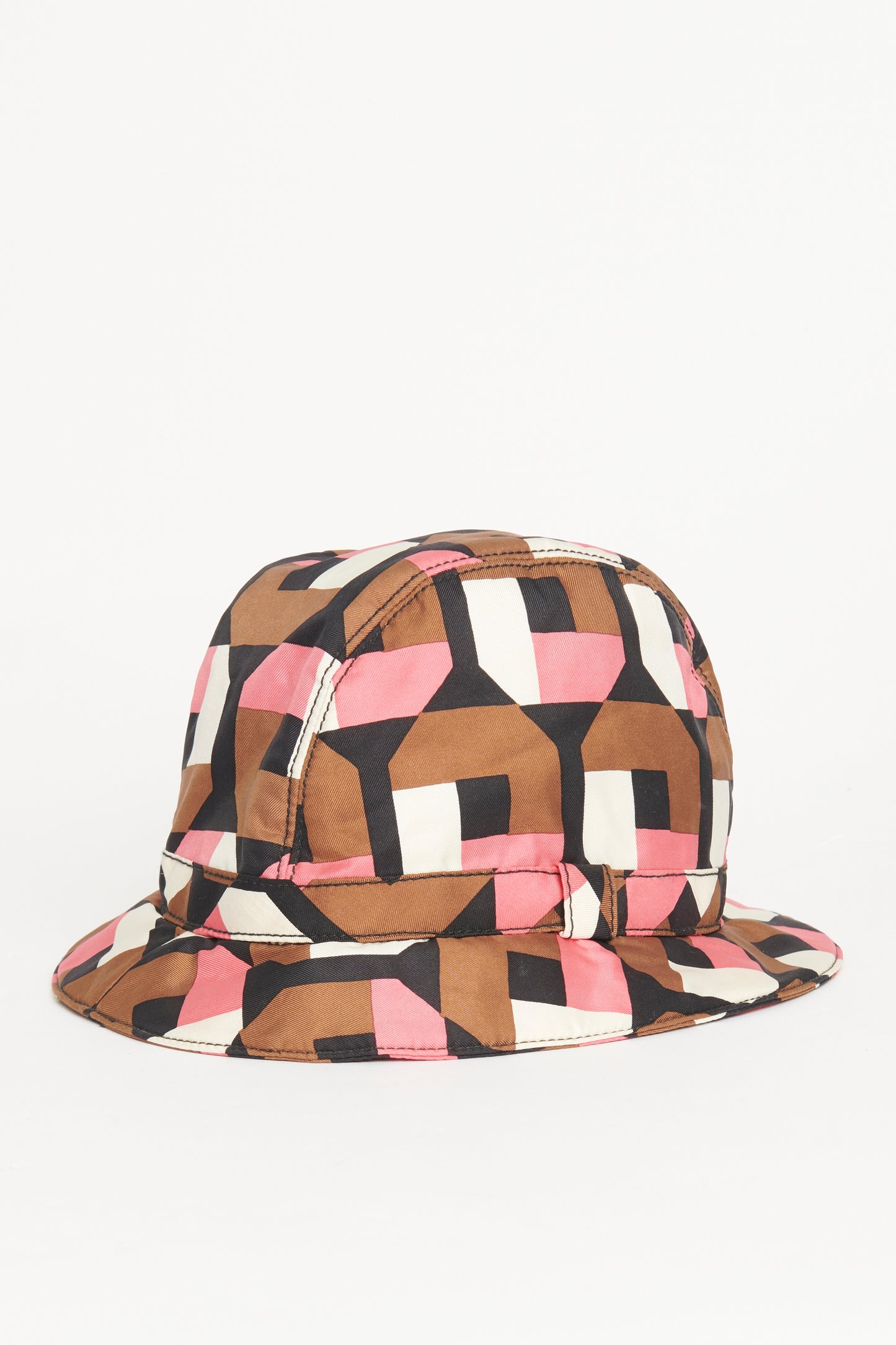 Pink Silk Preowned Bucket Hat