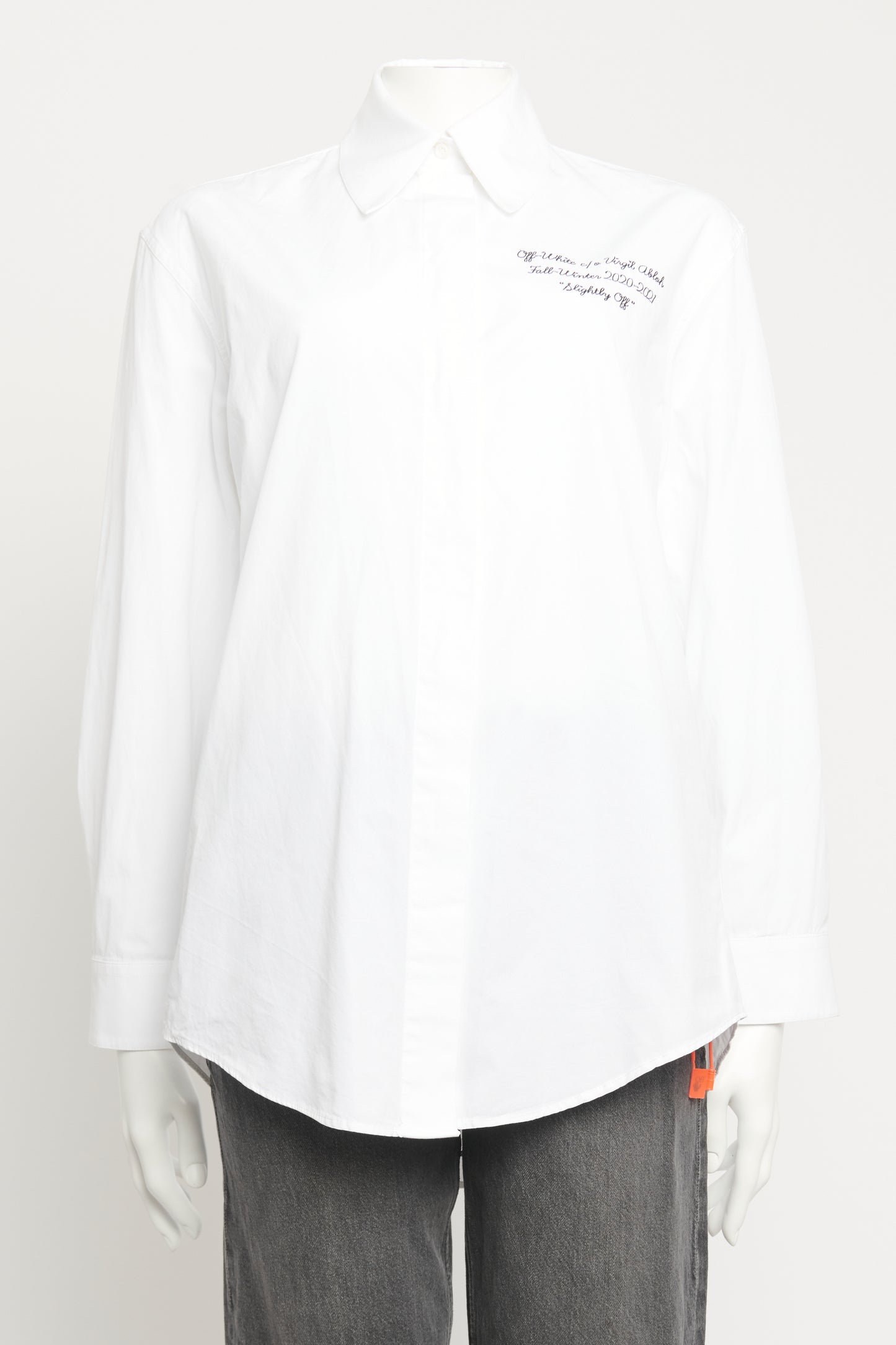 2021 Virgil Abloh Cotton White Preowned Shirt