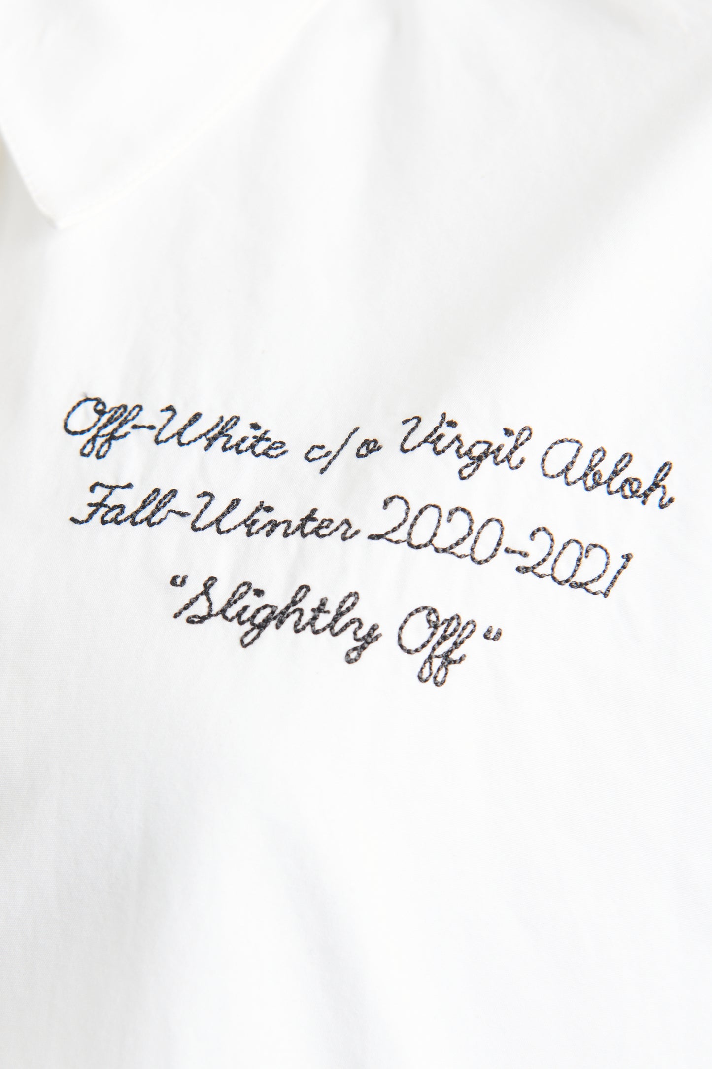 2021 Virgil Abloh Cotton White Preowned Shirt