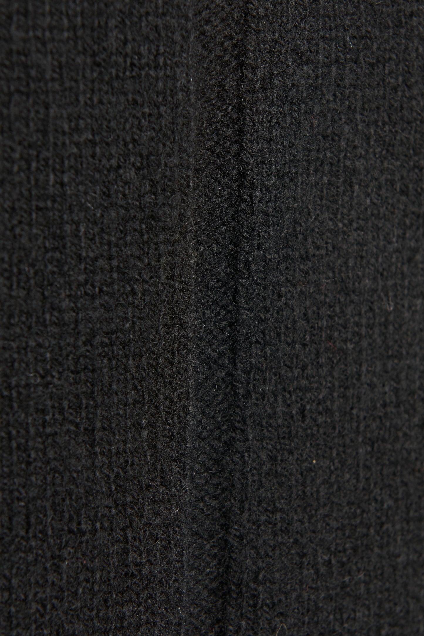 Black Cashmere Roll Neck Sleevelesss Preowned Knit