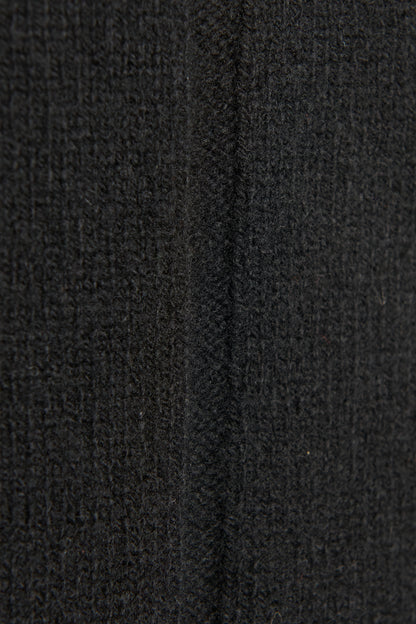 Black Cashmere Roll Neck Sleevelesss Preowned Knit