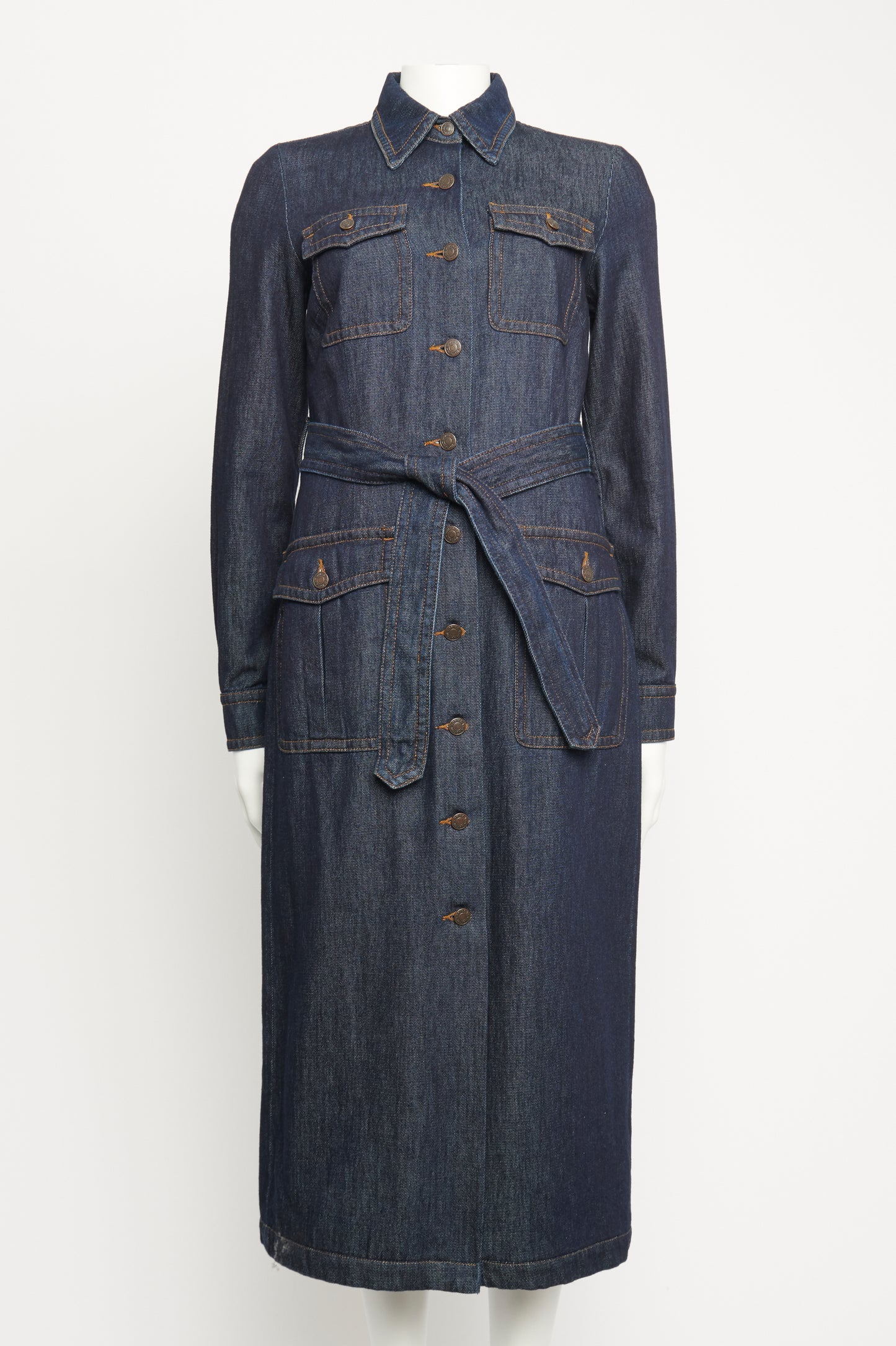 2023 Denim Preowned Utility Shirt Dress